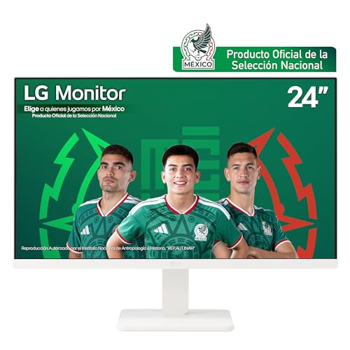 LG Monitor 24MR400-W IPS (1920 x 1080) 24" Refresh Rate 100 Hz, Tiempo de Respuesta de 5 ms (GtG), Contrast Ratio 1000:1