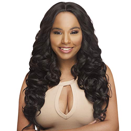 The Stylist Synthetic Lace Front Wig Swiss Lace Silk Top Curl-A-Licious (OTBLBK)