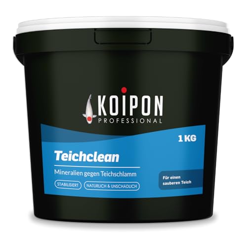 KOIPON Teichclean 1 kg Teichschlammentferner, Biologischer Abbau von Teichschlamm, Teichreinigung von Laub, Schlamm und Ablagerungen, für Fischteich oder Gartenteich
