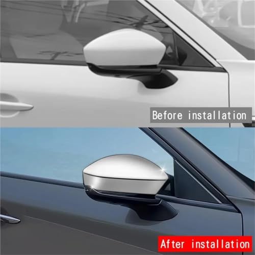 Rénover rétroviseur rayé Mazda CX80 coque carbone collante - 4