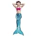 ShiyiUP 3pcs Traje de Baño de Cuello Hálter con Cola de Sirena...