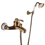 Facile à changer le mode de l'eau, le petit régulateur sur le robinet vous permet de passer facilement du bec de baignoire à la douchette.