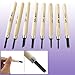 Aexit Wood Handle Special tool Skew Gouge Chisel Set Woodwork Carving Tools 8Pcs Model:77as187qo537