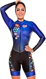 Langärmeliger Fahrradanzug für Damen, Triathlon, Rennset, Bikewear...