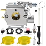 MOTOALL WT-629 Carburetor for Poulan Craftsman 530069651 530071332 530035349 530071638 String Trimmer with Fuel Filter Line Adjustment Tool
