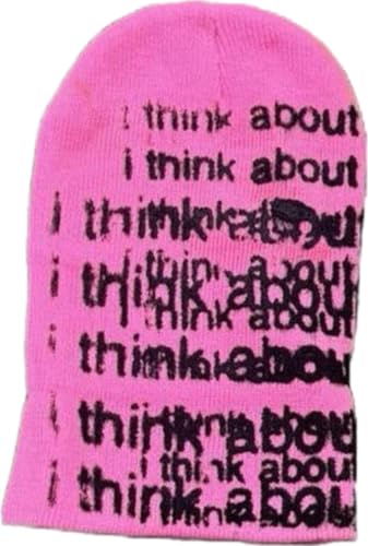 VETURANT I Think About It All The Time Beanie, Pink