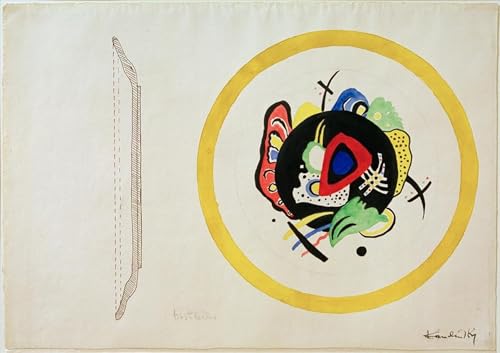 Peinture Kandinsky Plateau Fruits Impression Toile Fine Art Salon 60x90