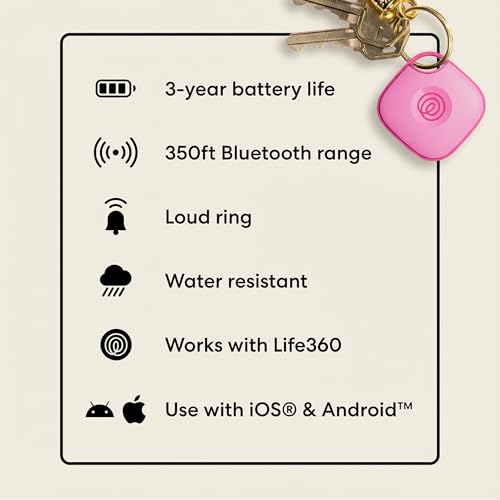 Life360 Tile Bluetooth Tracker Keys Finder and Item Locator for Bags and More Phone Both - image 8