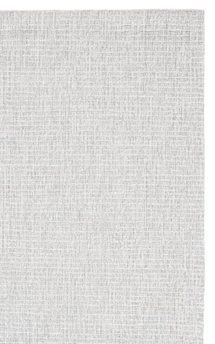 image for SAFAVIEH Abstract Collection Area Rug - 9' x 12', Light Grey & Ivory, 