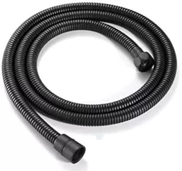 PRARAMBH Stainlees Steel Flexible Shower Tube Pipe, Faucet Pipe for Toilet, Flexible Tube, Faucet Tube for Bathroom (Pack of 1) (1.5 Meter, Black)