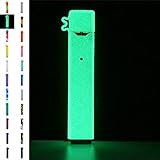 DSC-Mart Texture Case for JUUL, Anti-Slip Silicone Skin Cover Sleeve Wrap Gel Fits JUUL Pen, A Rubber Ring Included (Glow in The Dark)