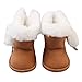 Sunportzida Doll Boots 18 Inch Doll Shoes 1 pairs Snow Boots Doll Decoration Accessories Fits 18' American Dolls (Brown)