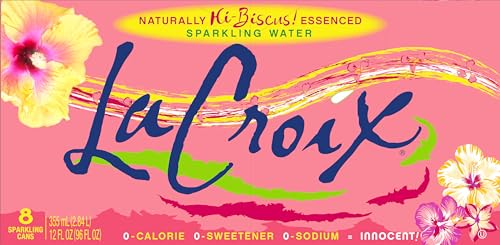 Image of La Croix Sparkling Water, Hi-Biscus!, 12 Fl Oz (pack of 8)