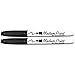 Board Dudes Dry Erase Markers, Black Ink, Medium Point, 2-Pack (CYD15)