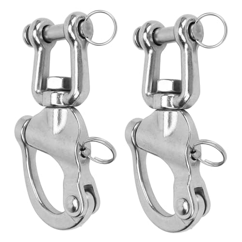 2 PCS Snap Shackle 316 Aço Inoxidável Liberação Rápida de Alta Resistência Universal para Aparelhame