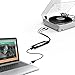 USB Audio Capture Card Grabber for Vinyl Cassette Tapes to Digital MP3 Converter, Support Mac & Windows 10/8.1/8 / 7 / Vista/XP
