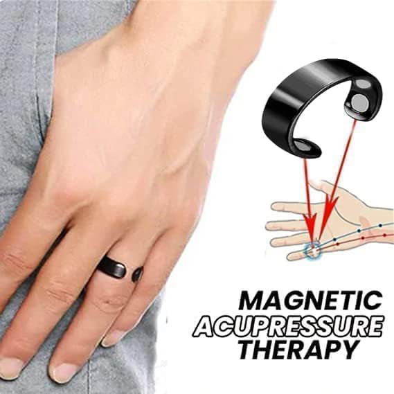 Ell Health & Beauty Blood Sugar Control Ring, Adjustable Magnetic Therapy Ring for Blood Sugar Management, Lymphatic Drainage, Arthritis Pain Relief ((GOLD, 1)) - Image 9 thumbnail