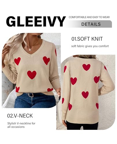 Image of Women's Spring Sweaters 2026 Casual Long Sleeve Pullover V Neck Lightweight Sweatshirts Cute Blouse Tops
