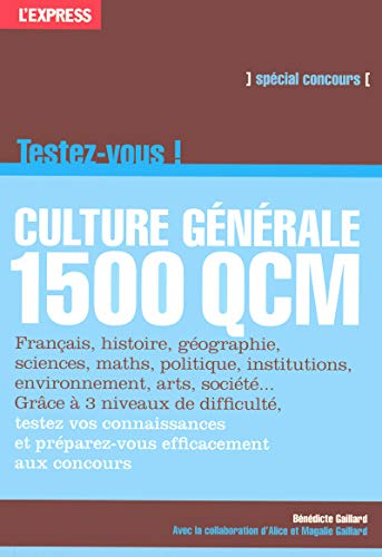 livre Culture générale testez-vous en 1500 QCM