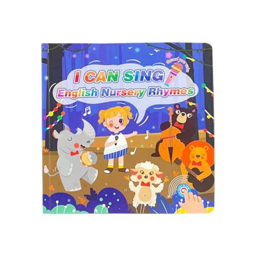 Evember Libro Parlante | Libri di Lettura in Inglese su Animali con 15 Canzoni,Giocattolo Educativo per Ragazzi e Ragazze, Apprendimento Precoce, Sviluppo del Linguaggio, Stimolazione