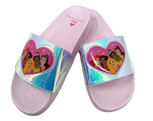 Disney Princess Girls Pink Sandal Slide - Arielle, Moana, Rapunzel, Tiana, Belle #TOP2