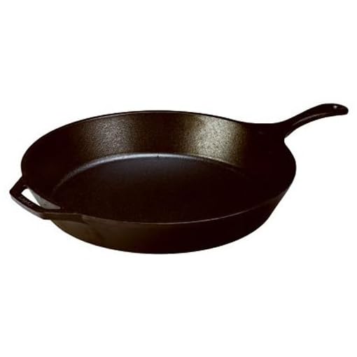 Lodge 13.25 Pre Seasoned Inch Cast Iron Skillet. Large Classic Cast Iron Skillet for Family Size Meals