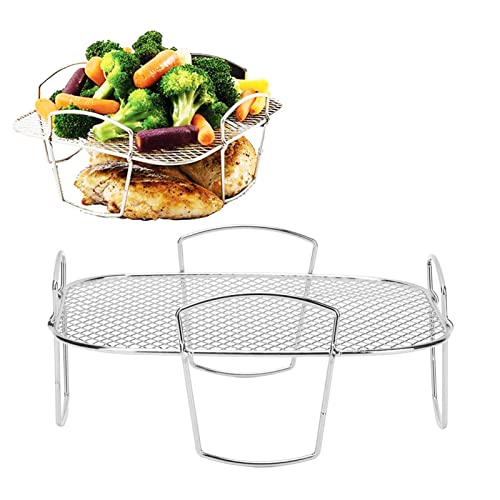 Miniatura 4 de Moumouten Rejilla Para Hornear, Rejilla De Acero Inoxidable Para Cocinar Asar Asar Secar, Rejilla Para Patatas Fritas