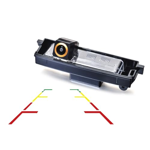 Image of Vlicevrn Vehicle Car Rear View Camera Dynamic Trajectory Tracks Line Backup Parking Camera for Toyota RAV4 XA30 / Toyota Vanguard XA30 2005~2012 (Spare Wheel On Door) (Golden Full Fixed)
