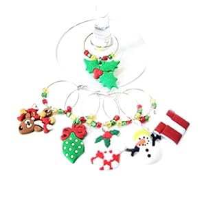 Noasr Bożonarodzeniowy Pierścionek na Kieliszek do Wina