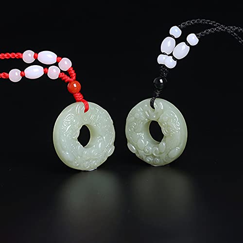 Collier de cristal en jadéite véritable de grade A certifié