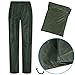 BWOLF HIMALAYA Herren Regenanzug Langarm wasserdicht mit Elastischer Taille Kapuzenjacke Anzug Regenbekleidung Regenjacke + Regenhose 2 Taschen (Dunkelgrün, L)