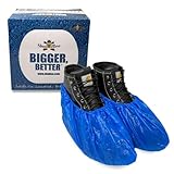 ShuBee Waterproof Shoe Covers, Light Blue (40 Pair)