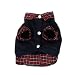PanDaDa Dog Cat Grid Sweater Puppy Warm T-Shirt Pet Clothes POLO Shirt Dog