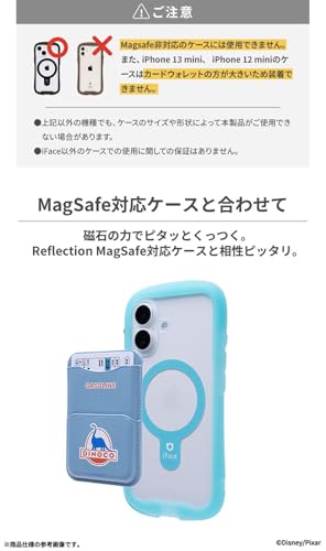 iFace ディズニー/ピクサーキャラクター MagSynq カードウォレット MagSafe 対応 (モンスターズ・インク/CDA)【 カードケース スリム ウォレット カード2枚収納 MagSafe対応 磁気・電波防止シート内臓 スキミング防止 ミニポケット 付き 】