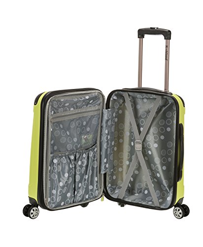 Image of Rockland London Hardside Spinner Wheel Luggage, Lime, 3-Piece Set (20 /24 /28)