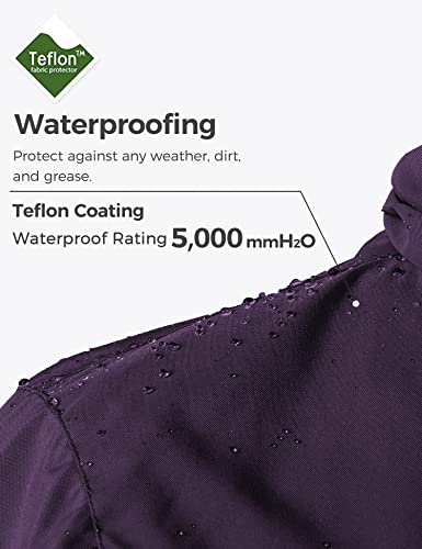 Wantdo Women's 3-In-1 Ski Jacket Hooded Snowboarding Jacket Mountain Winter Coat Dark Purple M #TOP4