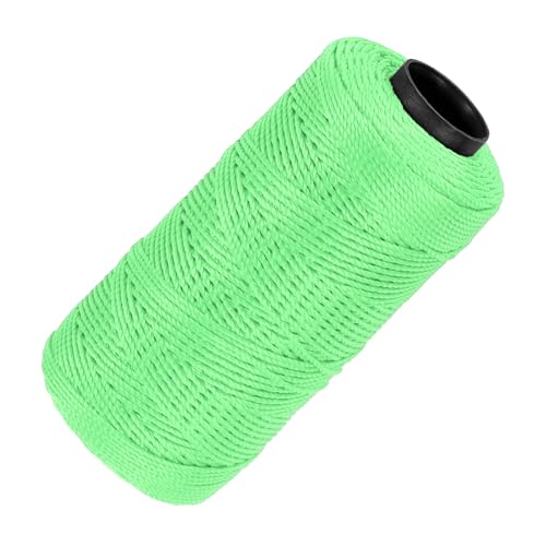 QUARKZMAN Nylonowy sznurek 3-żyłkowy, skręcony sznurek murarski, 1,5 mm x 218 jardów, nylonowy sznurek do projektów DIY, prac domowych, prac ogrodowych, pakowania prezentów, artykułów świątecznych