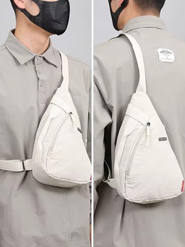 Image of ITALISH Sling Unisex Crossbody Bag Nylon 30 x 20 x 7 cm Lightweight Travel Daypack with Quick-Access Pocket