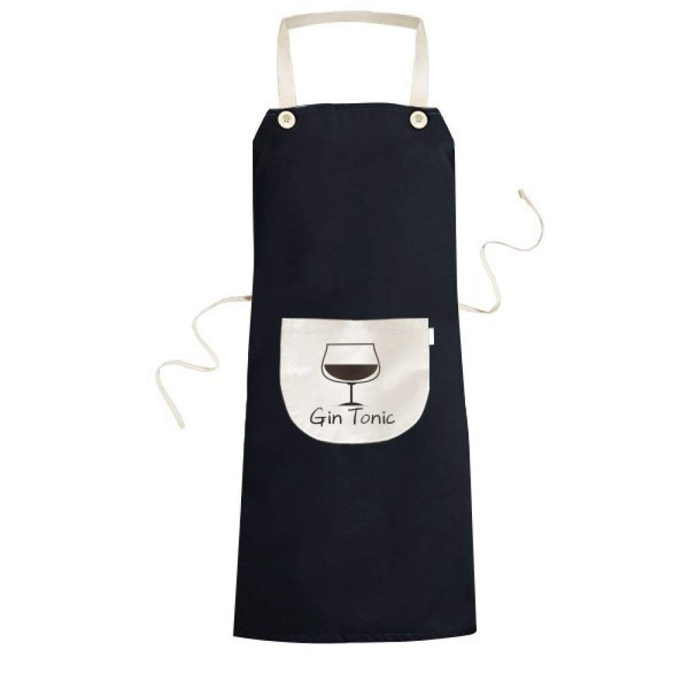 Tablier Gin Tonic noir idée cadeau originale pour passionné de cuisine