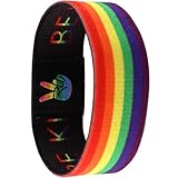 Rainbow LGBT Pride Bracelet Wristband for Women Men, Stretch Elastic Band, LGBTQ Pride Wrist Bands Bracelets for Pride Month Decorations Trans Lesbian Pride Stuff Accessories Outfits Merch Gifts Progress Be Kind