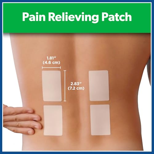salonpas pain relieving patch for back neck shoulder knee pain and muscle soreness - 8 hour pain relief - 60 count