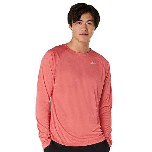 Image of Speedo Men's UV Swim Shirt Basic Easy Long Sleeve Regular Fit