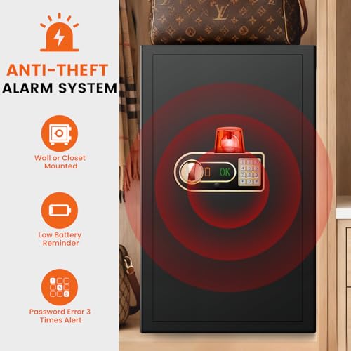 image for Sanfnz Large Safe, 5.0 Cubic Feet Home Safes with Fireproof Waterproof