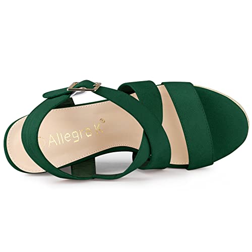 Espadrilles compensées vert émeraude 38.5 pour vos soirées d'été