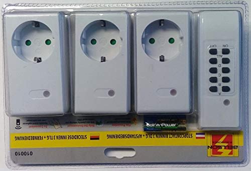Preisvergleich Produktbild 3 Stk Schaltbare Steckdosen mit Fernbedienung