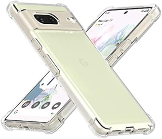Cresee for Google Pixel 7 Case (Not for 7 Pro) Clear Cover with Reinforced Corner Bumper Slim Fit Shockproof Flexible TPU Phone Case for Pixel 7 (2022) Transparent