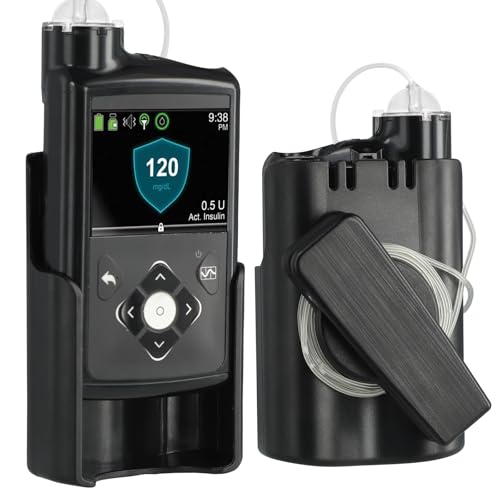 VigorKeeper Insulin Pump Case for Medtronic MiniMed 780G 770G 670G 630G Pumps, Lightweight Snug-Fit Protection & 360° Swivel Belt Clip
