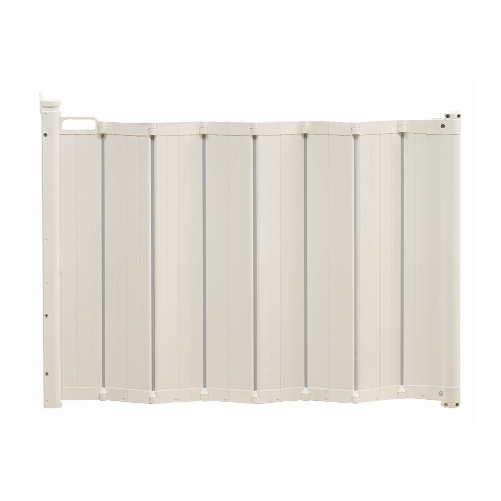 BabyDan Guard Me, Auto Einziehbares Treppenschutzgitter, passt für Öffnungen zwischen 55-89 cm, Weiß, Hergestellt in Dänemark - Babygitter/Sicherheitsgitter (Haustiergitter/Hundegitter)