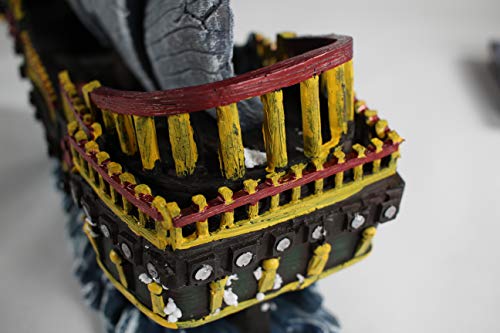 Image of Penn-Plax Wave-Runner Pirate Ship Aquarium Decoration - Safe for Freshwater and Saltwater Fish Tanks - Large
