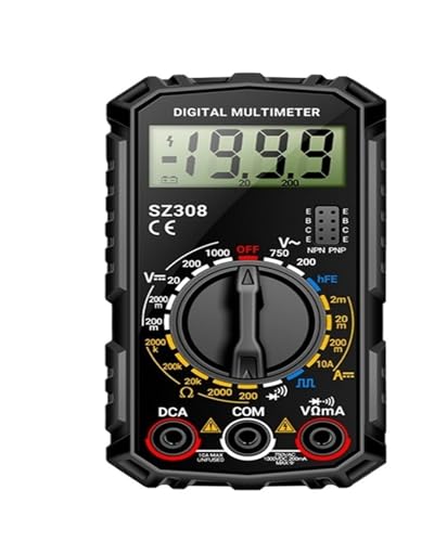 Multimètre numérique compteur de résistance tension courant AC/DC LCD